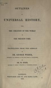Outlines of universal history