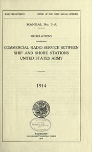 Regulations governing commercial radio service between ship and shore stations