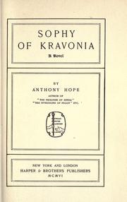 Sophy of Krovonia : a novel