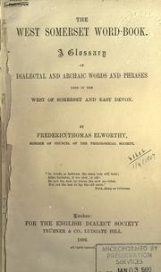 The West Somerset word-book