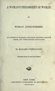 A woman's philosophy of woman
