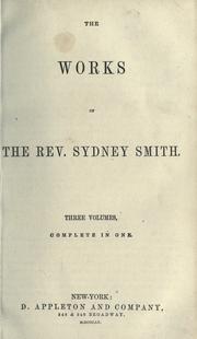 The works of the Rev. Sydney Smith