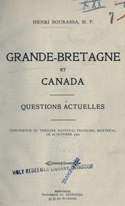Grande-Bretagne et Canada, questions actuelles