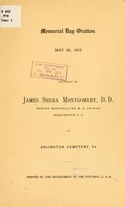 Memorial day oration, May 30, 1913