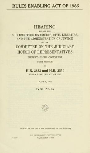 Rules Enabling Act of 1985