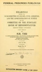 Federal prisoners furlough