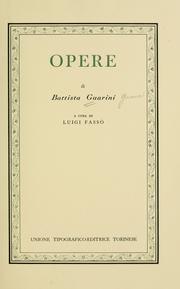 Opere di Battista Guarini
