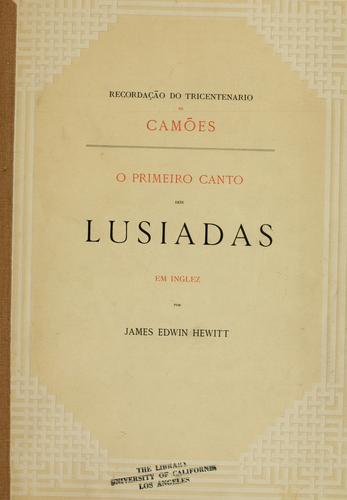 O primeiro canto dos Lusíadas em inglêz
