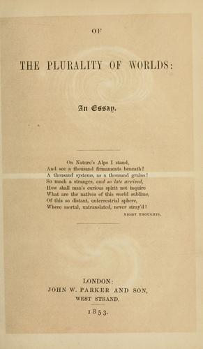Of the plurality of worlds