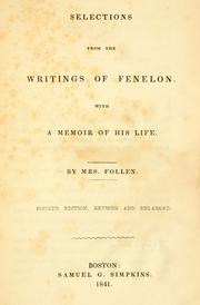 Selections from the writings of Fenelon