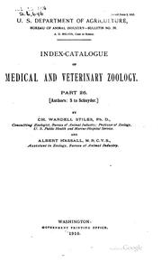 Index-catalogue of medical and veterinary zoology
