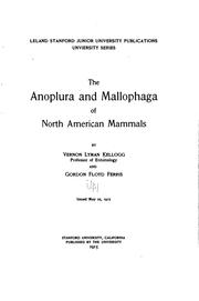 The Anoplura and Mallophaga of North American mammals
