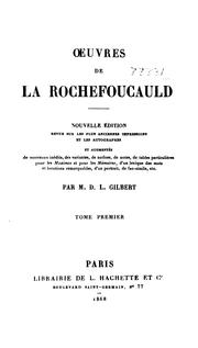 Œuvres de La Rochefoucauld