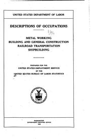 Descriptions of occupations