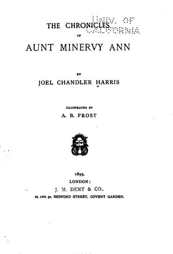 The chronicles of Aunt Minervy Ann