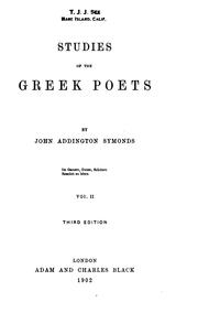 Studies of the Greek poets