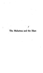 The Mahatma and the Hare