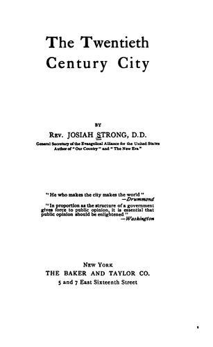 The twentieth century city
