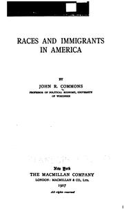 Races and immigrants in America