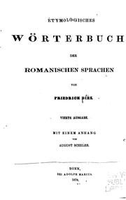 Etymologisches Wörterbuch der romanischen Sprachen