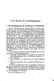 Die Zentrifugalpumpen