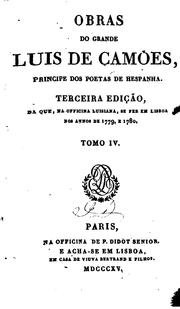 Obras do grande Luis de Camões
