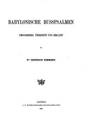 Babylonische busspsalmen