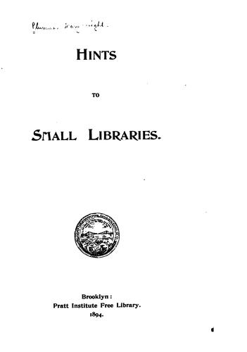 Hints to small libraries
