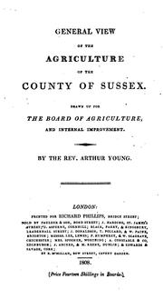 General view of the agriculture of the County of Sussex