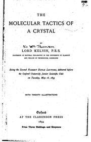 The molecular tactics of a crystal