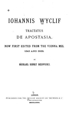 De apostasia