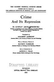 Crime and its repression
