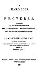 A hand-book of proverbs