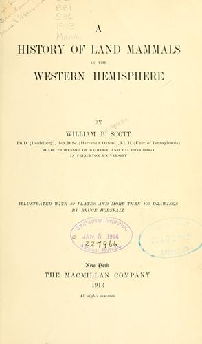 A history of land mammals in the western hemisphere