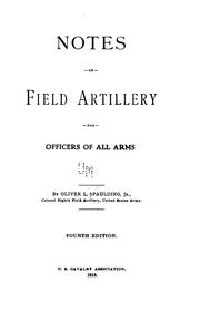 Notes on field artillery for officers of all arms