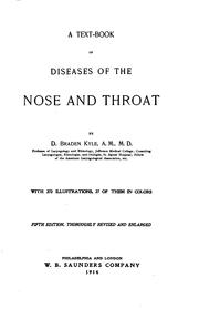 A text-book of diseases of the nose and throat
