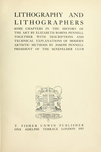 Lithography and lithographers