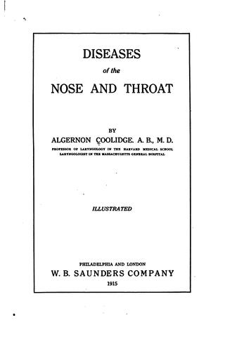 Diseases of the nose and throat