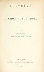 Southey's Common-place book