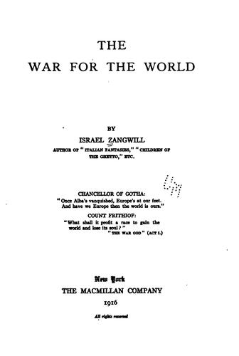 The war for the world
