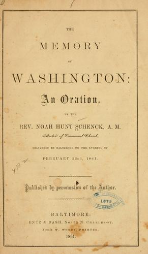 The memory of Washington