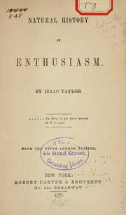 Natural history of enthusiasm