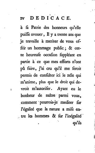 Discours sur l'origine et les fondemente de l'inegalaté