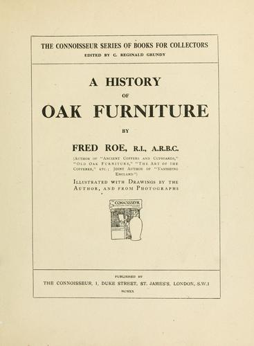 A history of oak furniture