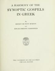 A harmony of the synoptic gospels in Greek