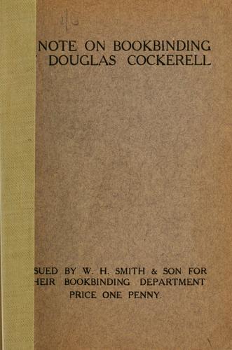 A note on bookbinding