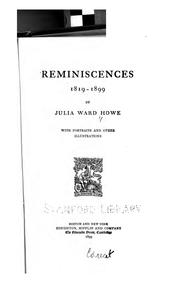 Reminiscences, 1819-1899