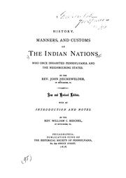 An account of the history, manners, and customs of the Indian nations
