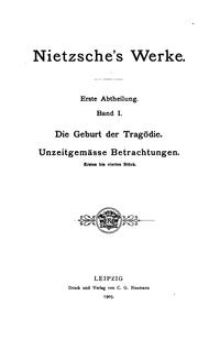 Nietzsche's Werke