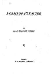 Poems of pleasure
